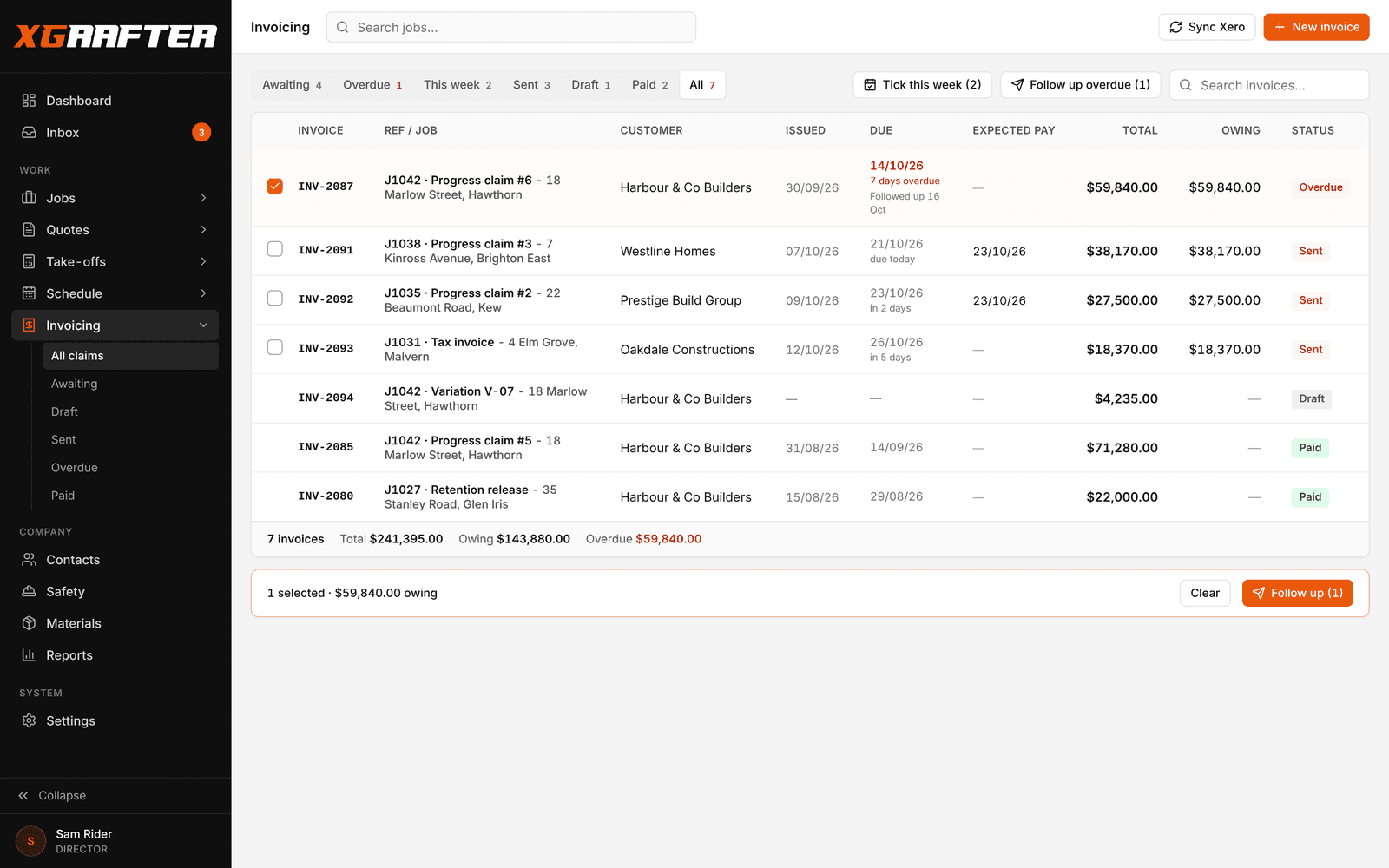 XGrafter — Invoicing
